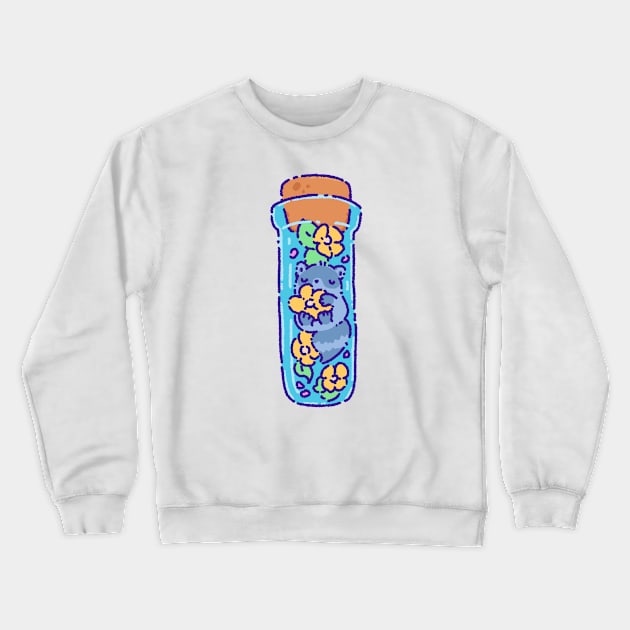 Raccoon in a jar Crewneck Sweatshirt by Tinyarts